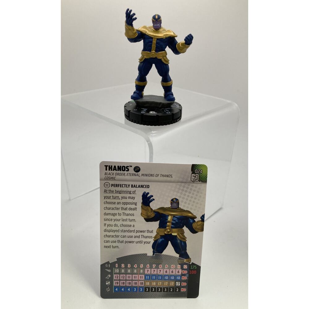 Marvel Heroclix Avengers 60th Anniversary Thanos #24 - Uncommon w/ Card Popular!